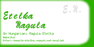 etelka magula business card